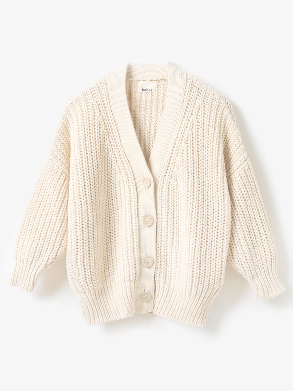 Babaa No 18 Cardigan in Natural